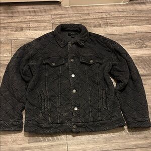 Forever 21 black quilted jacket